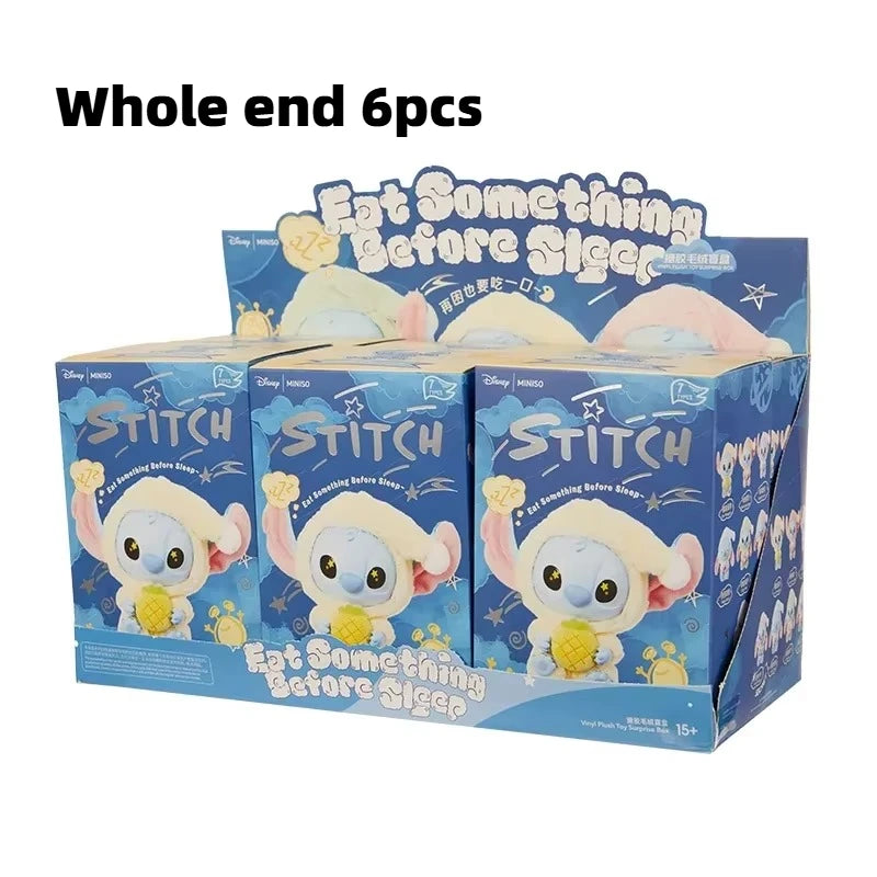New Stitch Eat Something Before Sleep Series Blind Box Plush Dolls Pendant Cute Doll Ornament Mystery Box Surprise Toys Gifts
