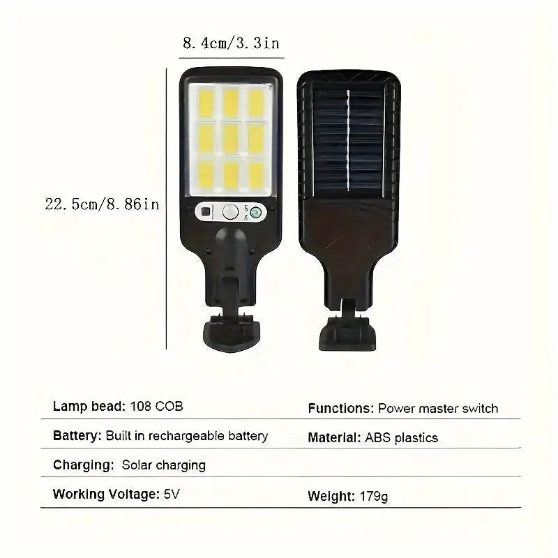 1/2/4pcs Outdoor Solar Street Light, LED Wall Lamp with Remote Control, Garden Light, Human Body Induction Wall Light Best Products Online