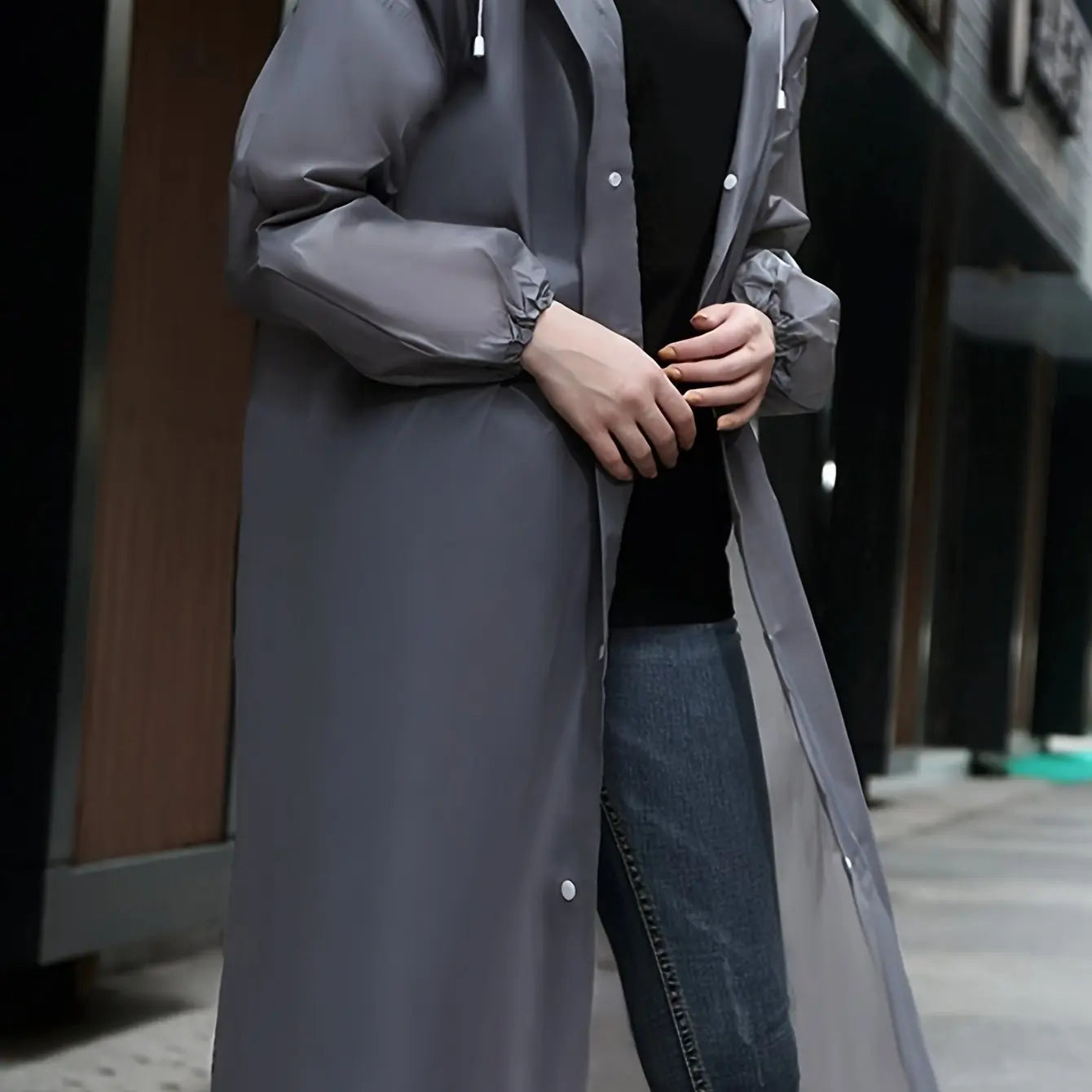 Adult Rain Jacket, Windproof And EVA Full Body All In One Raincoat, Outdoor Cycling, Portable Raincoat Best Products Online