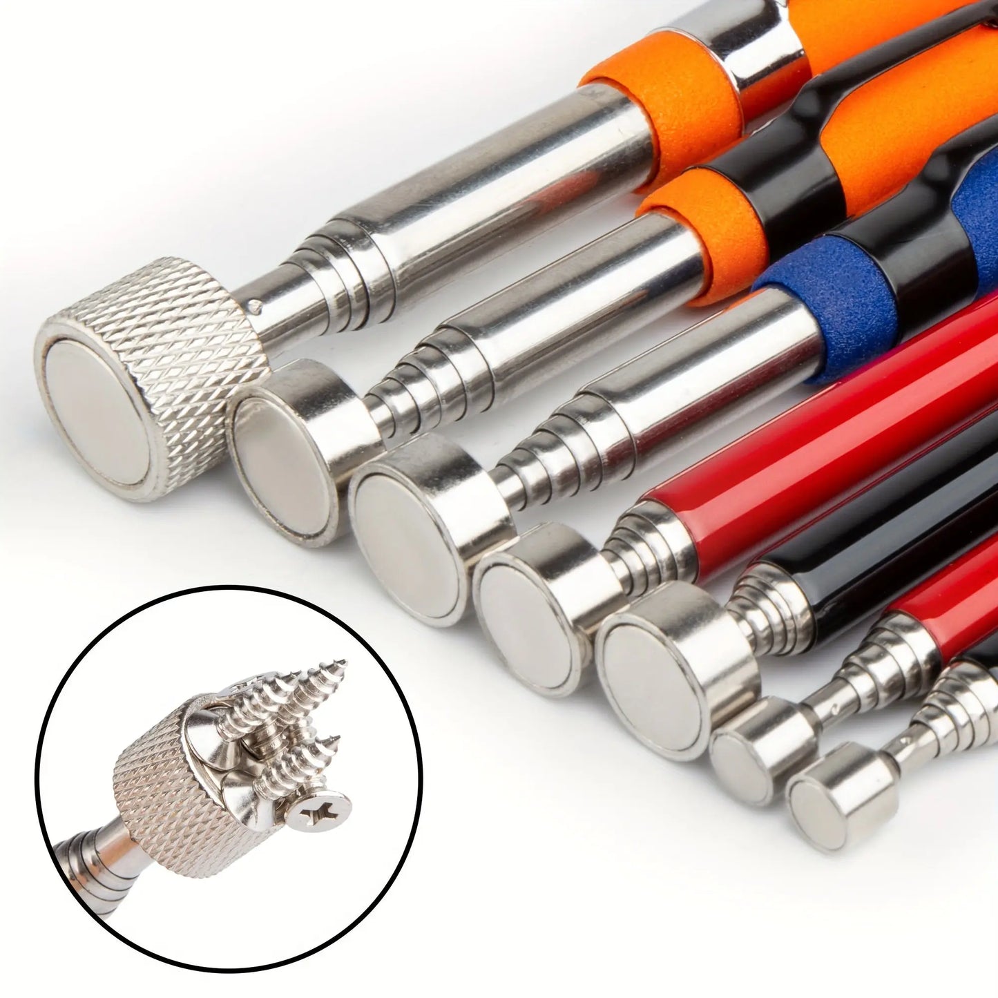 QVAMILLT Magnetic Pickup Tool - Durable Metal, Polished Finish, Magnet for Easy Retrieval of Iron Objects, Ideal for Metal Surfaces, Industrial Stability| Magnet Tool|Metal Construction, Magnetic Pickup Tool Best Products Online