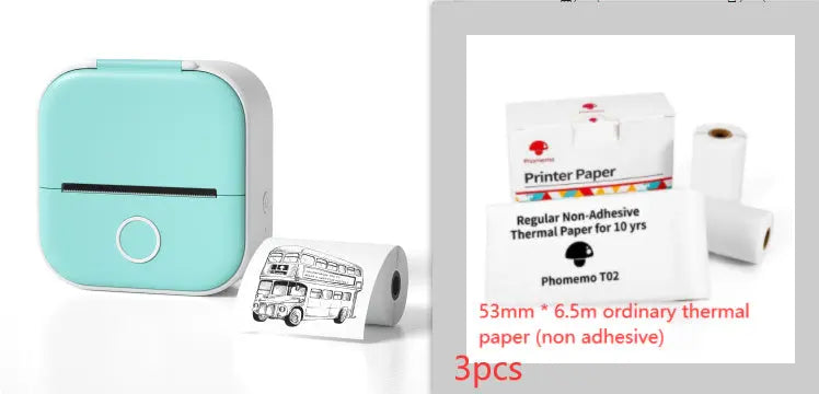 Portable Mini Thermal Label Printer Home Photo Printer Student Wrong Question Printer Bluetooth-compatible Mini Label Printer Price Tag Wholesale Best Products Online