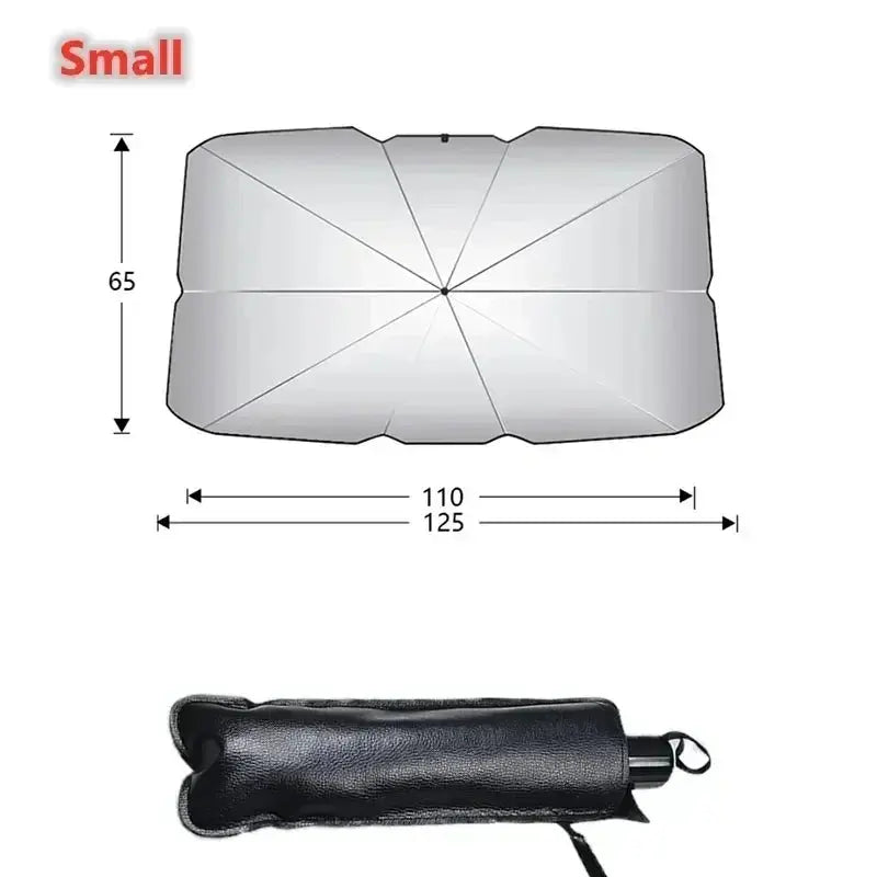 Car Foldable Windshield Sun Shade Umbrella Car Sunshade Front Window Cover for UV Ray Block & Sun Heat Car Sunshade Umbrella