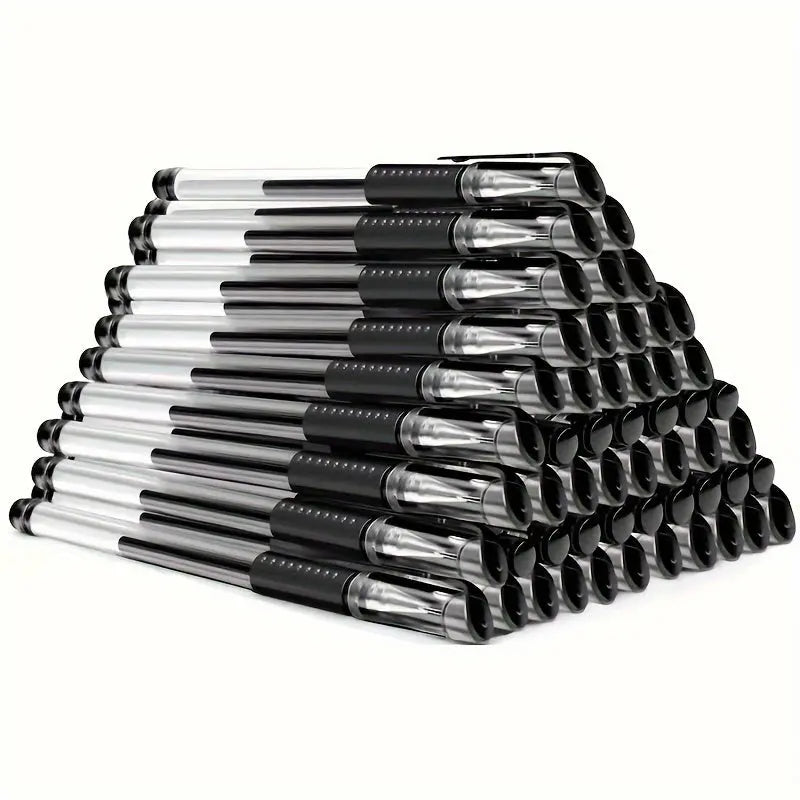 18pcs (3 Pens + 15 Refills) Gel Pen Set School Supplies Black Blue Red Ink Color 0.5Mm Ballpoint Pen Kawaii Pen Student School Office Stationery Best Products Online