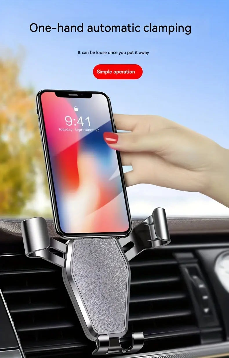Car Navigation Mobile Phone Holder Car Air Outlet Anti Shaking Gravity Car Holder Factory Mobile Phone Holder Best Products Online