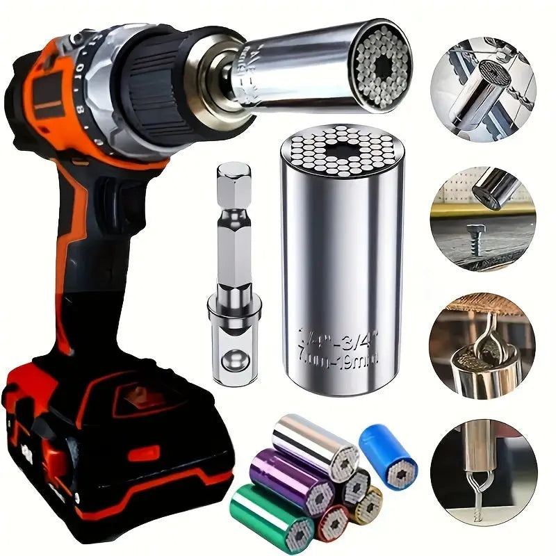 Universal Torque Wrench 7-19mm Hexagonal Multi-functional Universal Socket Best Products Online