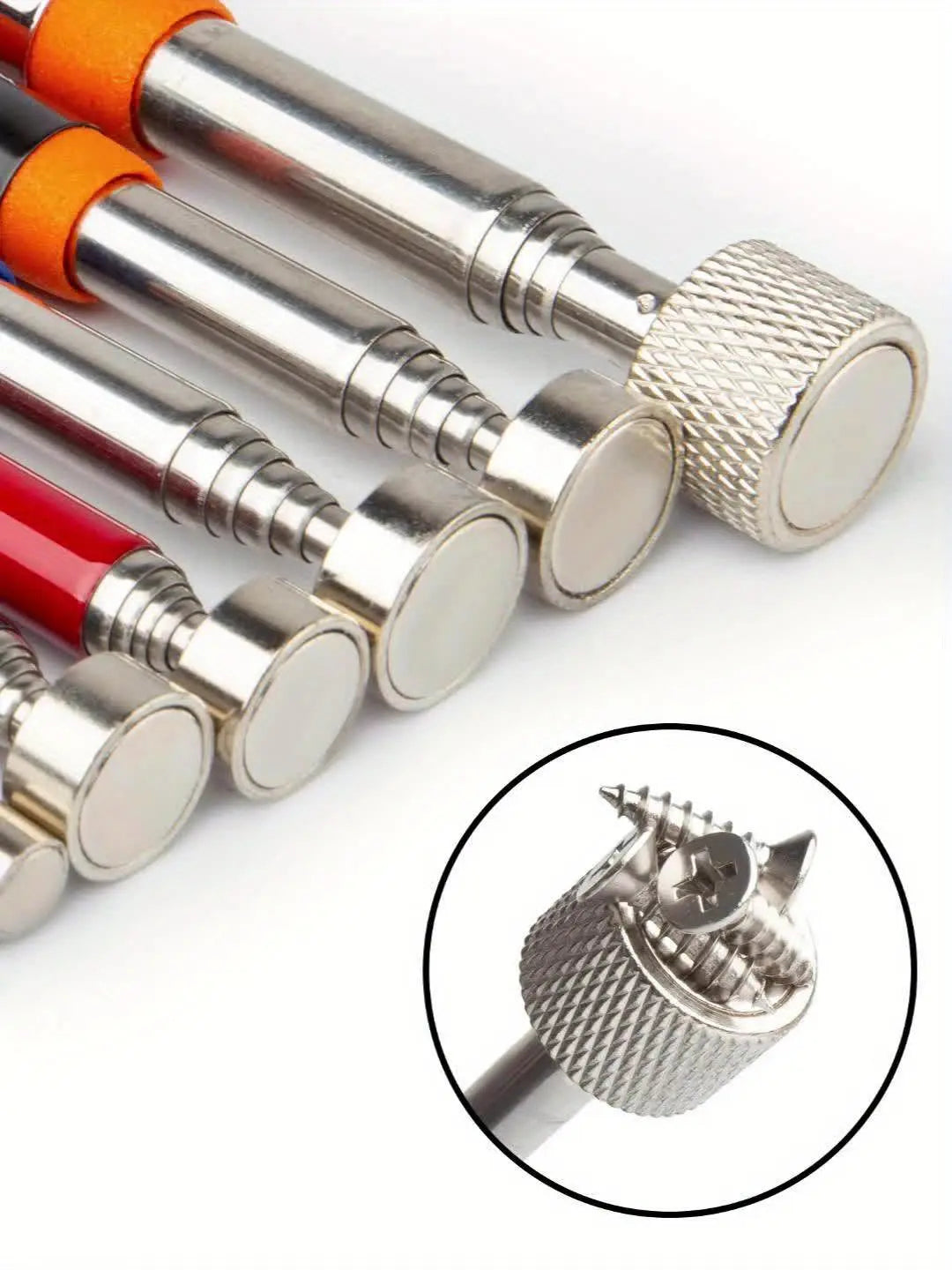 QVAMILLT Magnetic Pickup Tool - Durable Metal, Polished Finish, Magnet for Easy Retrieval of Iron Objects, Ideal for Metal Surfaces, Industrial Stability| Magnet Tool|Metal Construction, Magnetic Pickup Tool Best Products Online