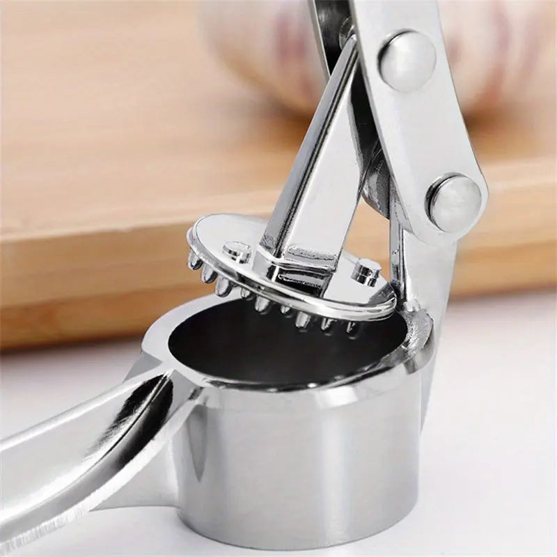 1pc RZSYZH Heavy-Duty Garlic Press, Ginger Crusher, Lemon Squeezer - Heavy-Duty Manual Crusher with Efficient Crushing, Compact Design for Kitchen, Restaurant, Home - Easy-Clean Garlic Press Tool for Garlic, Ginger, Lemon, Co Best Products Online