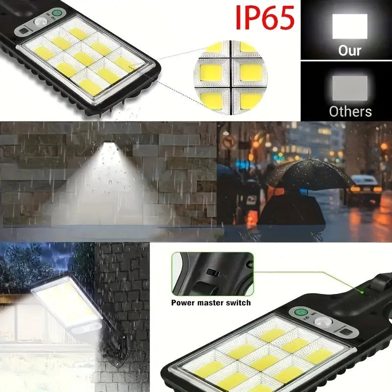1/2/4pcs Outdoor Solar Street Light, LED Wall Lamp with Remote Control, Garden Light, Human Body Induction Wall Light Best Products Online