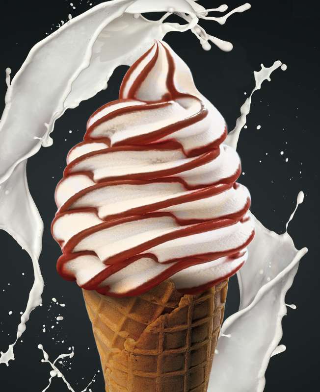 Gel Matic MV Easy 2 Kolor PM Vertical Double Flavour + 3 Variegate Soft Serve Machine - Pump Fed-1