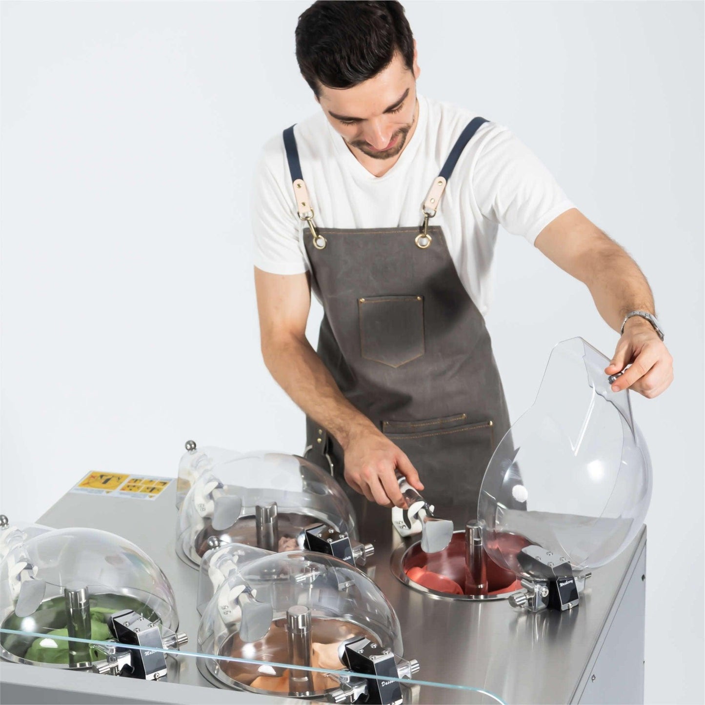 Commercial Gelato Ice Cream Maker, V4, Four Pots – Top Churn-1