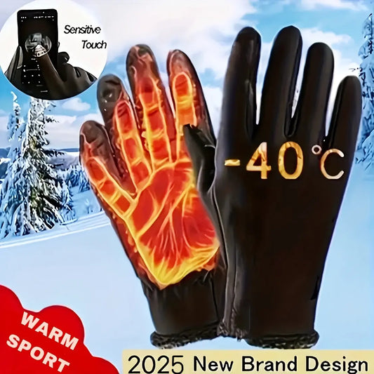 Autumn and Winter Fleece-Lined Touchscreen Gloves for Men, Warm Hand Covers Best Products Online