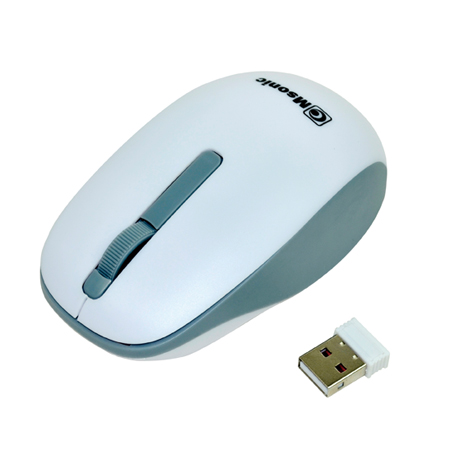 Bezdrátová myš Msonic MX707W optická 3 tlačítka 1000dpi bílo-černá (MX707W)-0