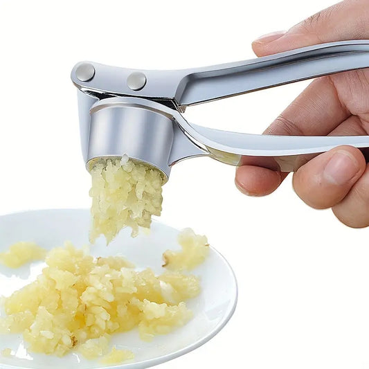 1pc RZSYZH Heavy-Duty Garlic Press, Ginger Crusher, Lemon Squeezer - Heavy-Duty Manual Crusher with Efficient Crushing, Compact Design for Kitchen, Restaurant, Home - Easy-Clean Garlic Press Tool for Garlic, Ginger, Lemon, Co Best Products Online