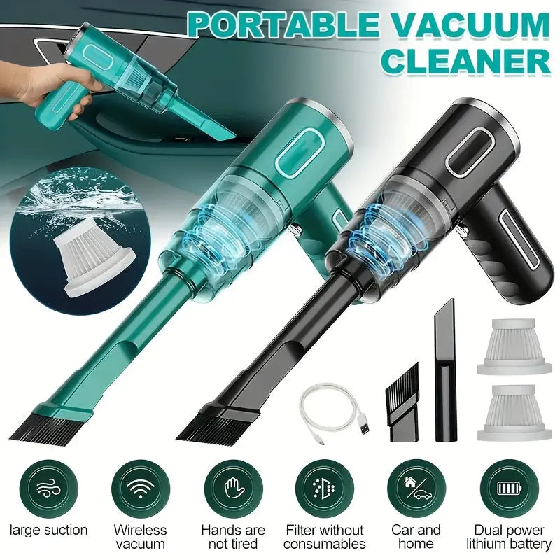 [Cordless Vacuum] Cordless Handheld Vacuum Cleaner | Rechargeable Cyclone Suction for Cars, Effective Dust Collection Best Products Online