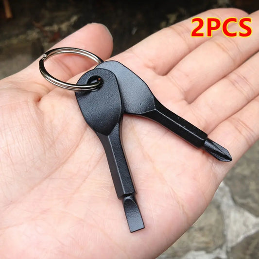 2pcs Mini Screwdriver Keychain - Compact, Portable Metal Tool for Everyday Use Best Products Online