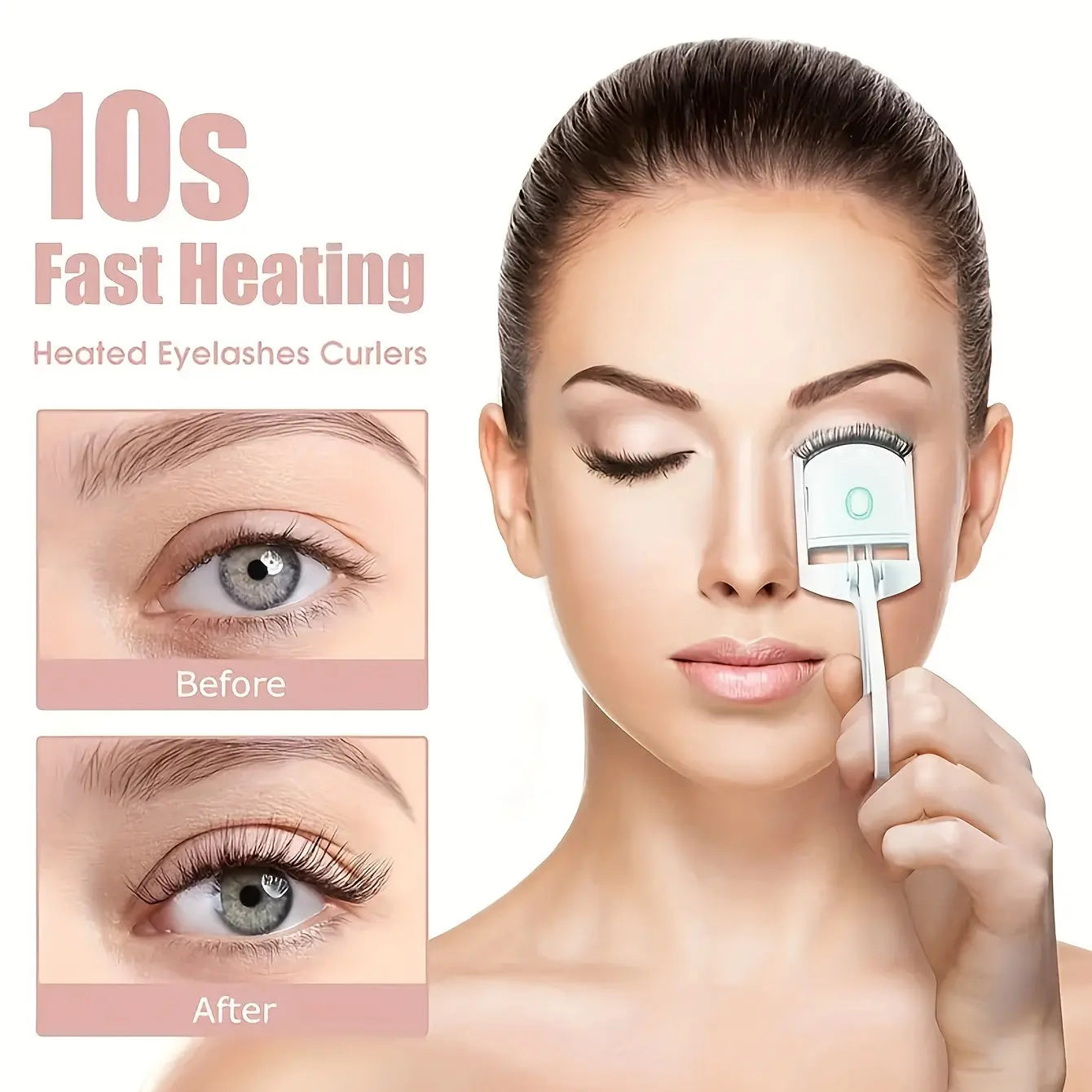 [Long-Lasting Curl] ABS Electric Eyelash Curler | Modern Beauty | Long-Lasting Curl | Home Use | Easy to Use Best Products Online