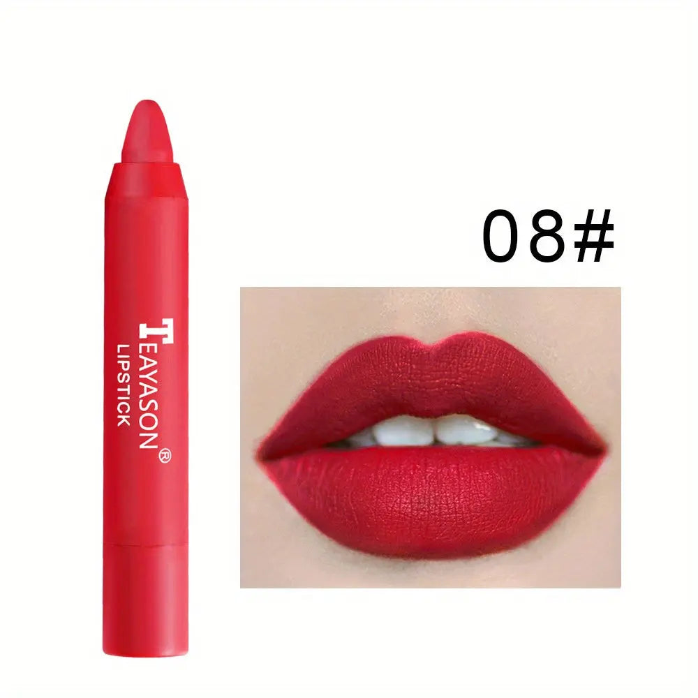 12 Colors Matte Moisturizing Lipstick Crayons - Vibrant Lipstick for Smooth, Long-Lasting, Waterproof Finish - Perfect Valentine's Day Gift for Her Best Products Online