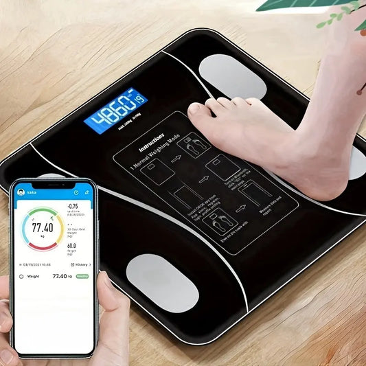 UAEIUI Smart Digital Bathroom Scale, Battery-Powered, Wireless, Non-Rechargeable, with Body Fat Monitoring for Home Use, for Women, Men Best Products Online