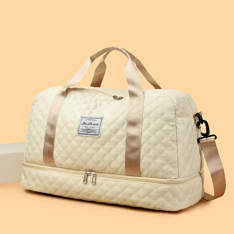 [Luxury Travel Bag] Extra Large Luxury Women's Gym Duffel Travel Bag | Multifunctional with Wet/Dry Separation, Convenient Side Pockets, and Independent Shoe Compartment - Lightweight Maternity Bag Storage Bag for Short Trip Best Products Online
