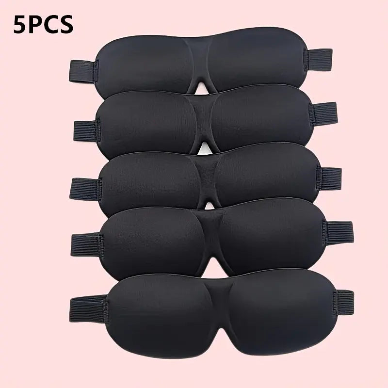 [Blackout Eye Mask] 1/3/5/10 Pack Pure Black 3D Contoured Eye Mask | Soft Comfortable Ergonomic Design, Hypoallergenic & Fragrance-Free, Pure Blackout for Adults, Men & Women - Travel, Home, Office Use, Sleep Enhancement | Mo Best Products Online