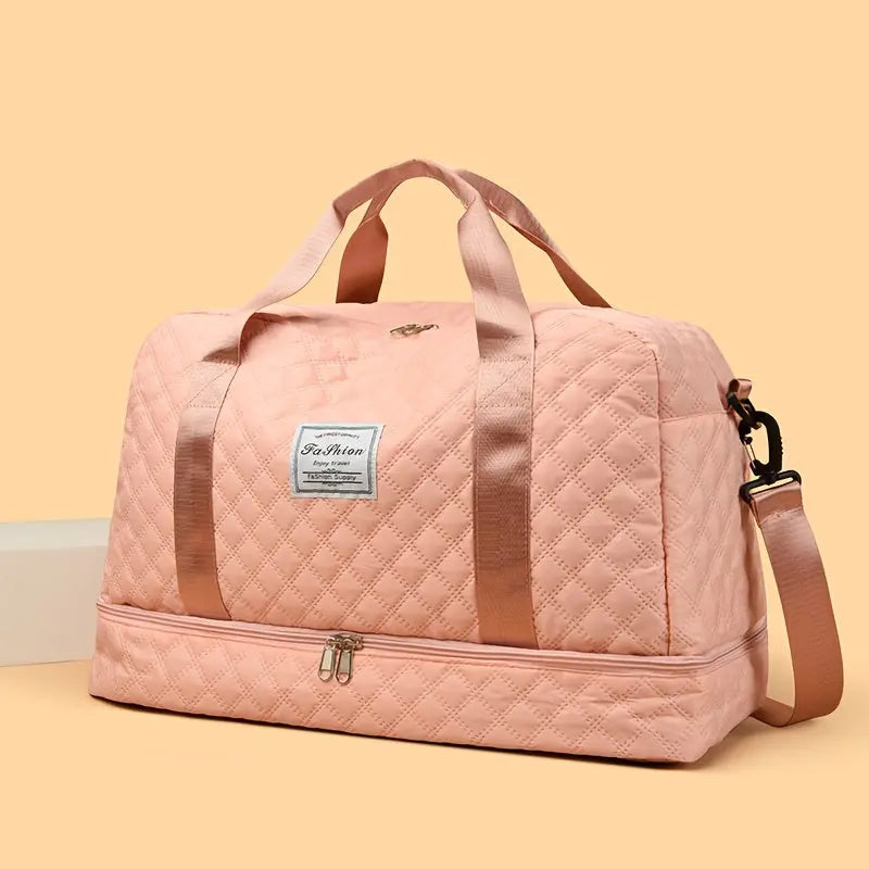 [Luxury Travel Bag] Extra Large Luxury Women's Gym Duffel Travel Bag | Multifunctional with Wet/Dry Separation, Convenient Side Pockets, and Independent Shoe Compartment - Lightweight Maternity Bag Storage Bag for Short Trip Best Products Online