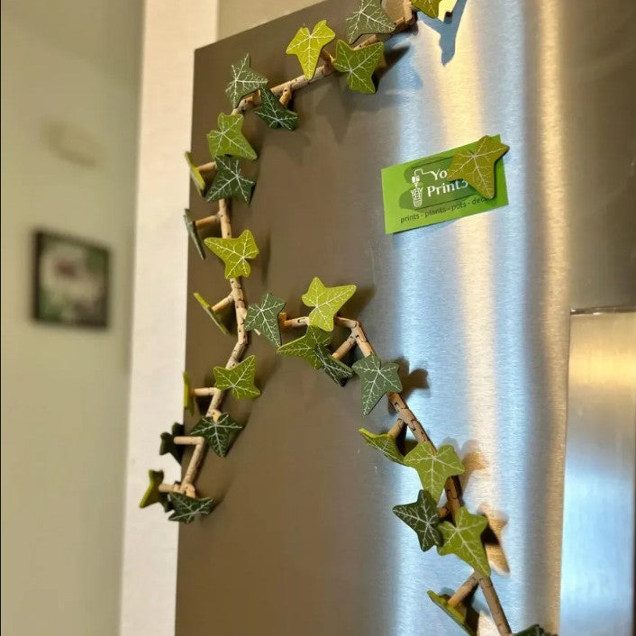 English Ivy Fridge Magnet With Articulating Vine