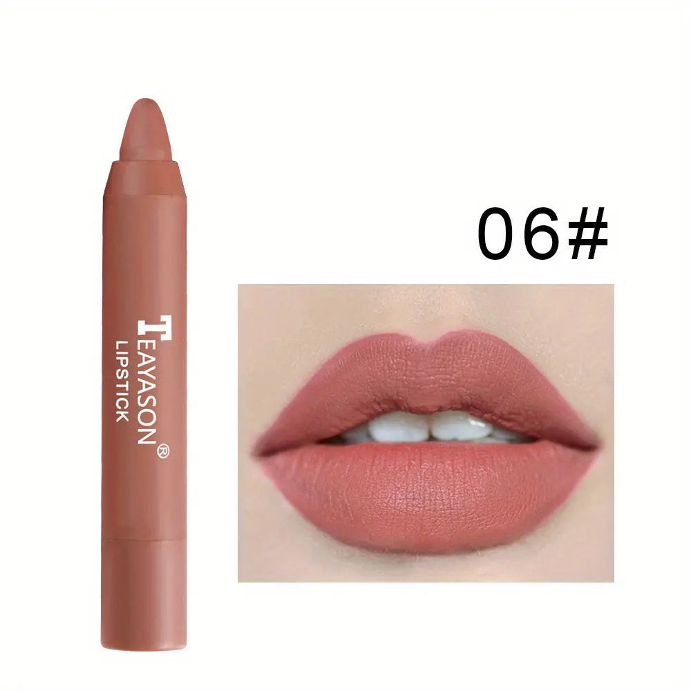 12 Colors Matte Moisturizing Lipstick Crayons - Vibrant Lipstick for Smooth, Long-Lasting, Waterproof Finish - Perfect Valentine's Day Gift for Her Best Products Online