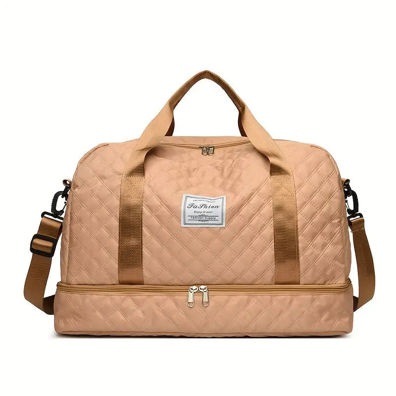 [Luxury Travel Bag] Extra Large Luxury Women's Gym Duffel Travel Bag | Multifunctional with Wet/Dry Separation, Convenient Side Pockets, and Independent Shoe Compartment - Lightweight Maternity Bag Storage Bag for Short Trip Best Products Online