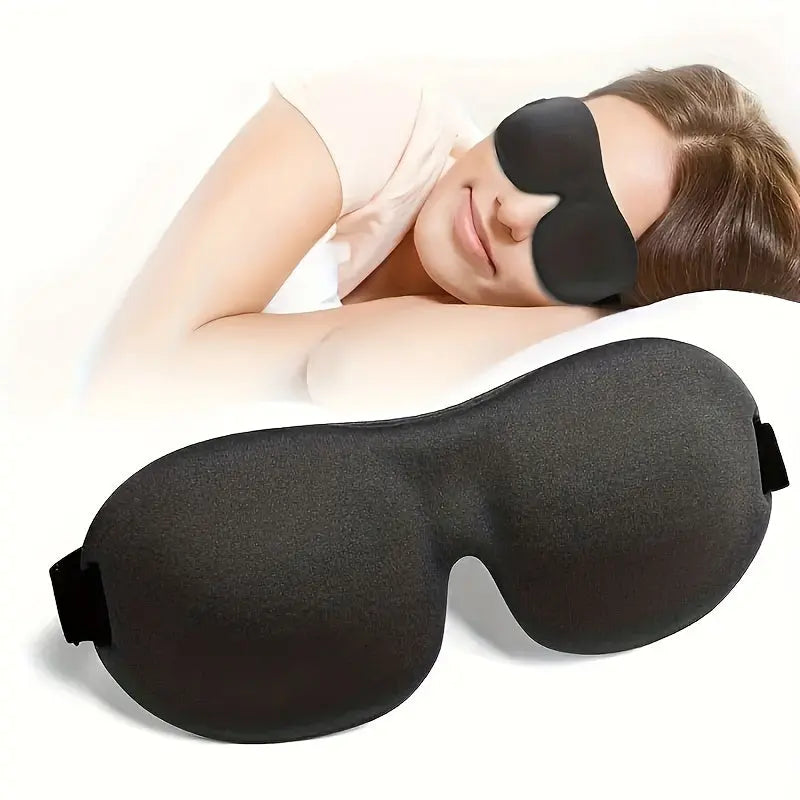 [Blackout Eye Mask] 1/3/5/10 Pack Pure Black 3D Contoured Eye Mask | Soft Comfortable Ergonomic Design, Hypoallergenic & Fragrance-Free, Pure Blackout for Adults, Men & Women - Travel, Home, Office Use, Sleep Enhancement | Mo Best Products Online