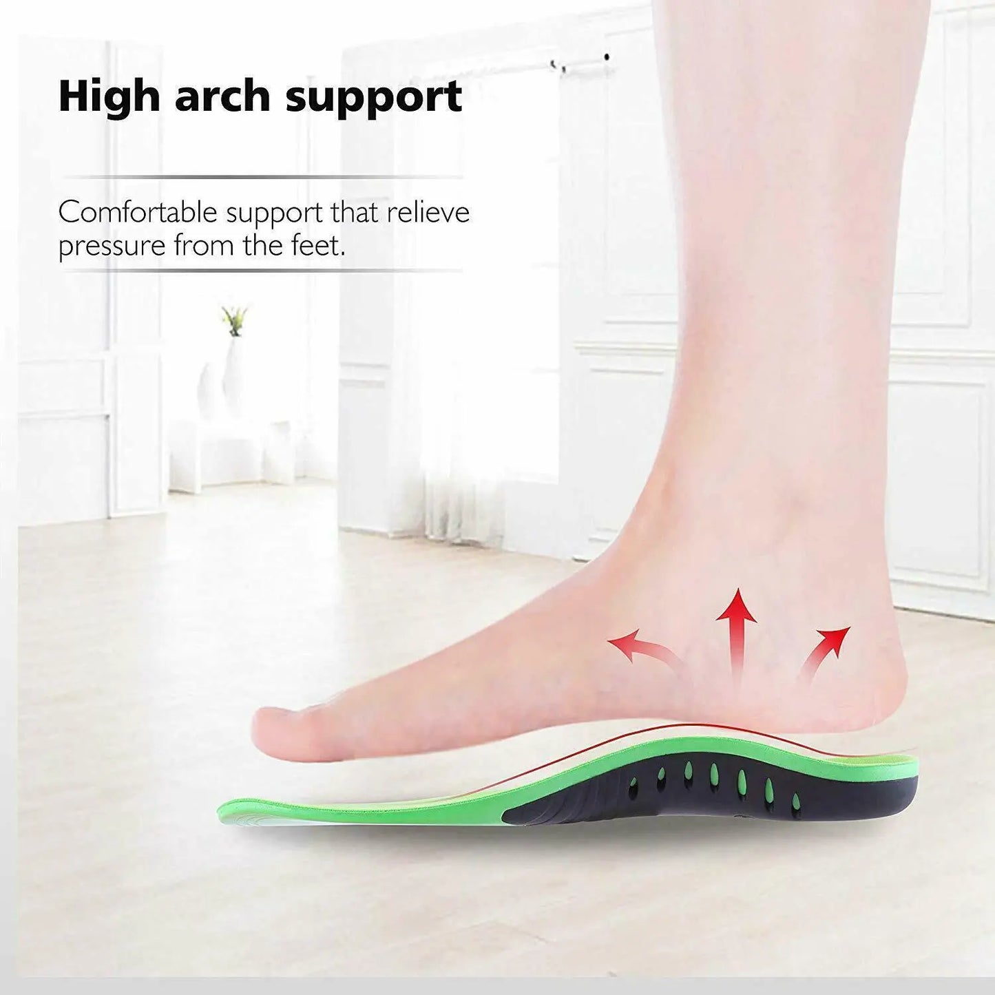 Orthotic Shoe Insoles Inserts Flat Feet High Arch Support For Plantar Puce Gaia