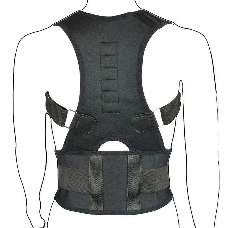 Posture Corrector Support Magnetic Back Shoulder Brace Belt Band For Puce Gaia
