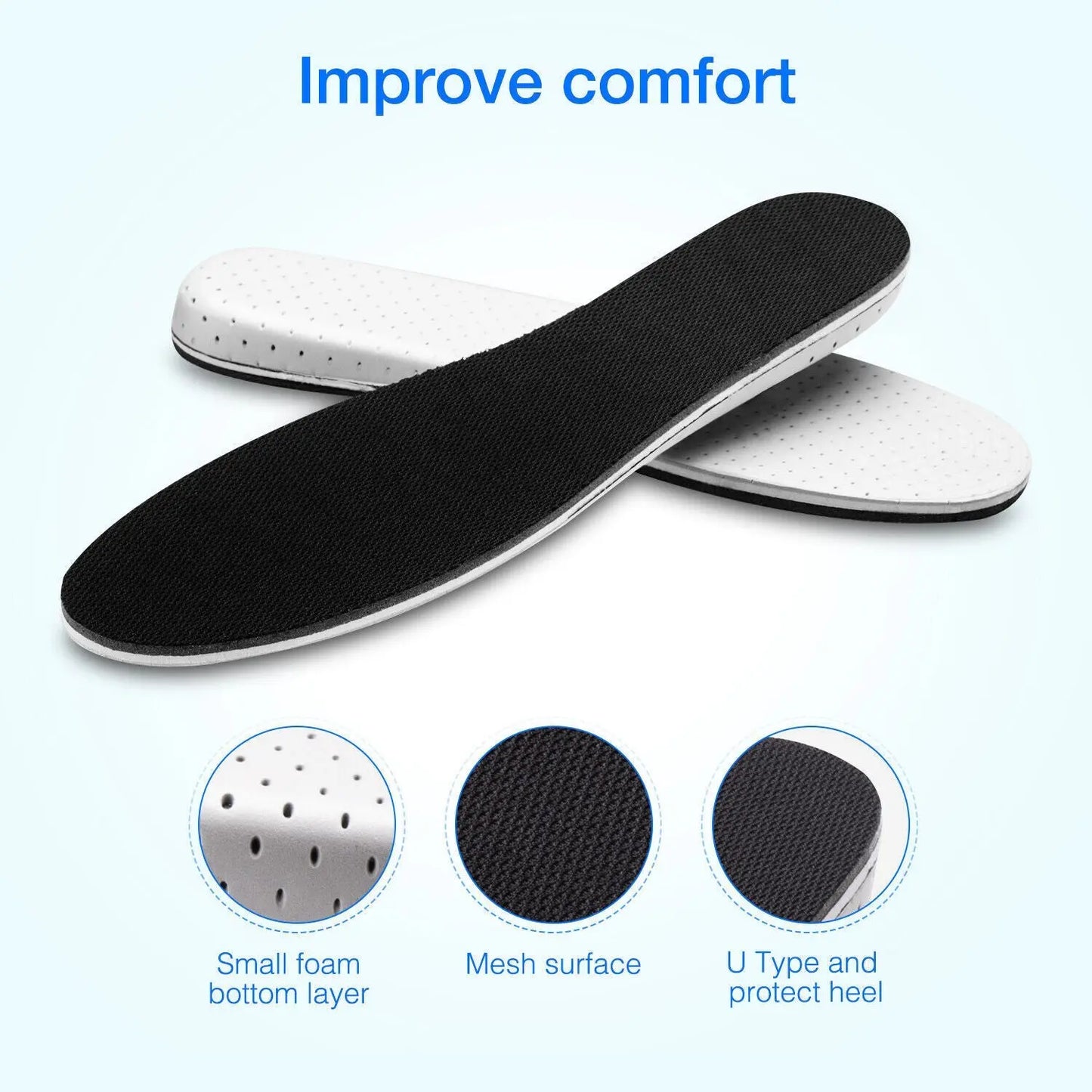 Men Women Invisible Height Increase Insoles Heel Lift Taller Shoe Puce Gaia