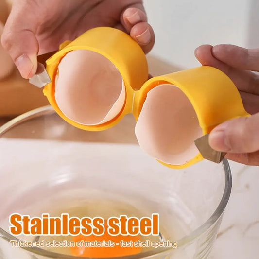 1pc Easy Clean Eggshell Separator - Quick Peel & Yolk Splitter, Essential for Kitchen Baking Best Products Online