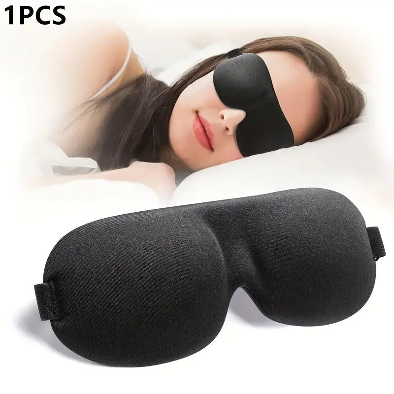 [Blackout Eye Mask] 1/3/5/10 Pack Pure Black 3D Contoured Eye Mask | Soft Comfortable Ergonomic Design, Hypoallergenic & Fragrance-Free, Pure Blackout for Adults, Men & Women - Travel, Home, Office Use, Sleep Enhancement | Mo Best Products Online