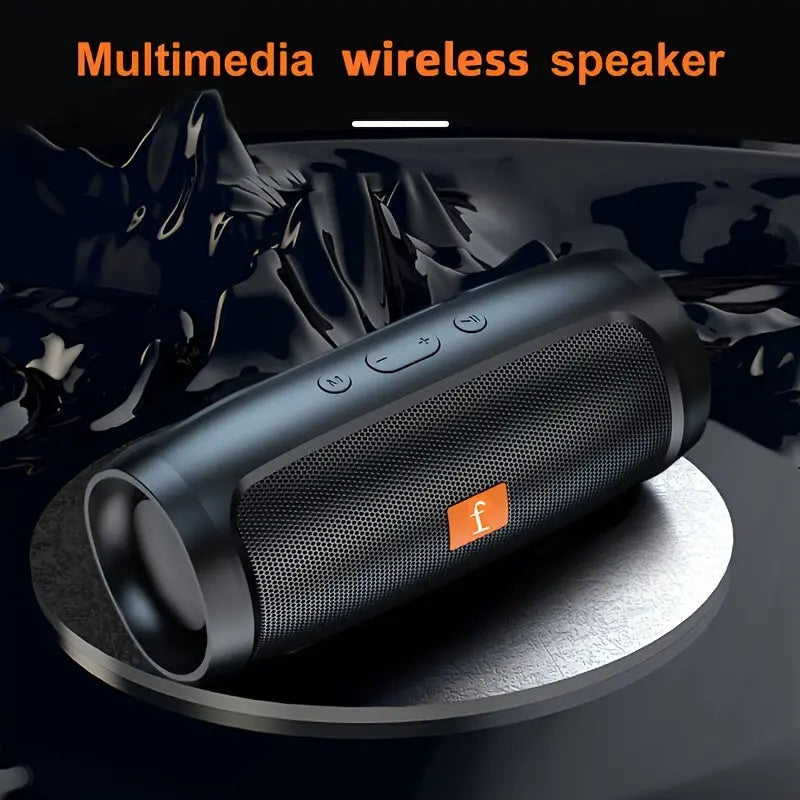 [Wireless Speaker] F524 Wireless Speaker Dual Channel Subwoofer Loud Surround Home Convenient Car Black Best Products Online