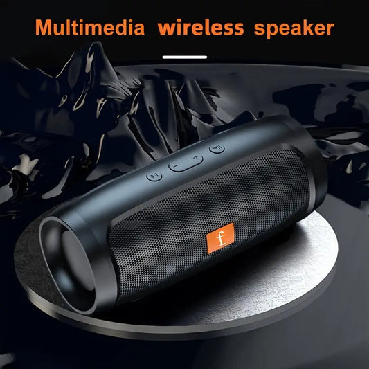 [Wireless Speaker] F524 Wireless Speaker Dual Channel Subwoofer Loud Surround Home Convenient Car Black Best Products Online