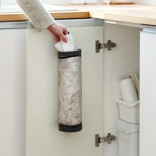 [Durable Trash Bag Organizer] Durable Plastic Under-Cabinet Kitchen Trash Bag Organizer | Open Storage Design, Secure Mounting, Space-Saving Garbage Bag Holder for Countertop Clutter Reduction, Sleek Storage Solution | Sturdy Best Products Online