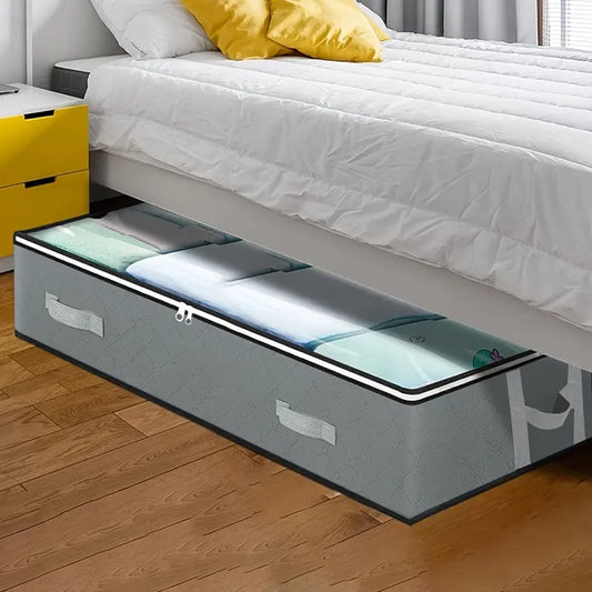 [Durable Storage Box] Durable Under-Bed Storage Box with Flip-Top Lid | Multi-Purpose Space-Saving Design, Dust-Resistant Contemporary Bedside Storage Solution, Bedroom Organizers And Storage, Home Organization, Sleek Design, Best Products Online