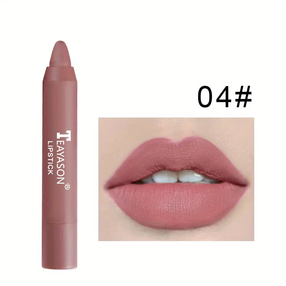 12 Colors Matte Moisturizing Lipstick Crayons - Vibrant Lipstick for Smooth, Long-Lasting, Waterproof Finish - Perfect Valentine's Day Gift for Her Best Products Online