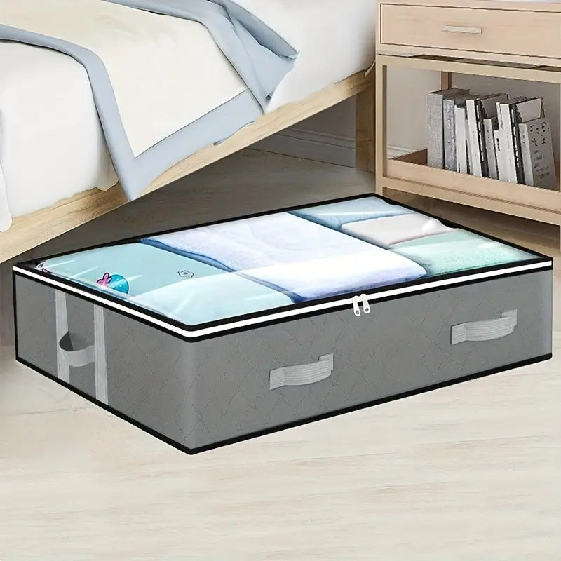 [Durable Storage Box] Durable Under-Bed Storage Box with Flip-Top Lid | Multi-Purpose Space-Saving Design, Dust-Resistant Contemporary Bedside Storage Solution, Bedroom Organizers And Storage, Home Organization, Sleek Design, Best Products Online