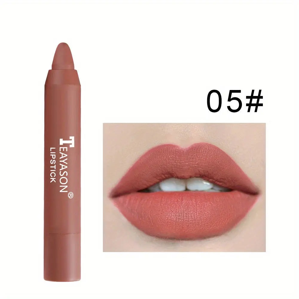 12 Colors Matte Moisturizing Lipstick Crayons - Vibrant Lipstick for Smooth, Long-Lasting, Waterproof Finish - Perfect Valentine's Day Gift for Her Best Products Online