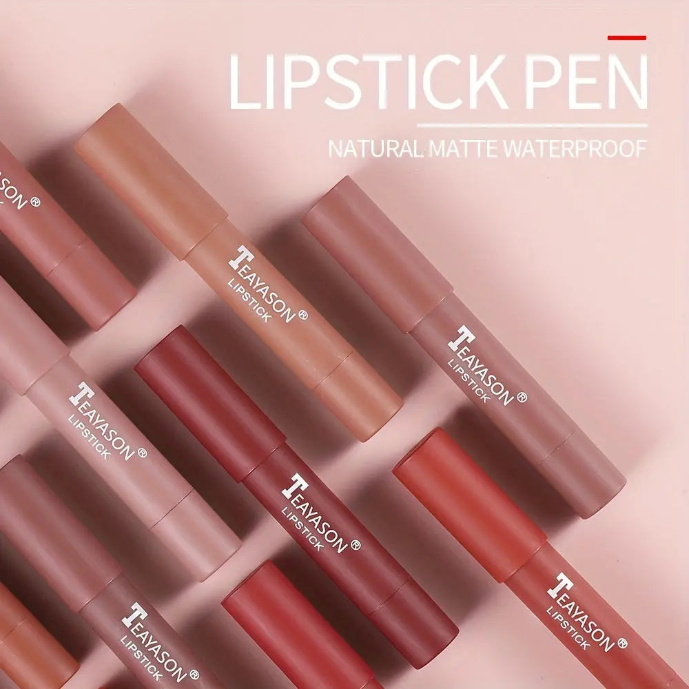 12 Colors Matte Moisturizing Lipstick Crayons - Vibrant Lipstick for Smooth, Long-Lasting, Waterproof Finish - Perfect Valentine's Day Gift for Her Best Products Online