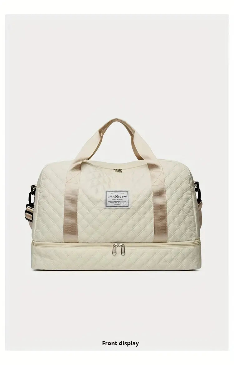 [Luxury Travel Bag] Extra Large Luxury Women's Gym Duffel Travel Bag | Multifunctional with Wet/Dry Separation, Convenient Side Pockets, and Independent Shoe Compartment - Lightweight Maternity Bag Storage Bag for Short Trip Best Products Online