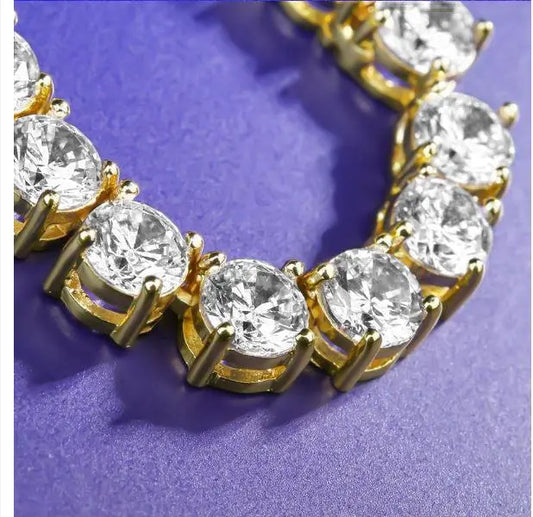 DAZE 3MM CZ Tennis Choker Chain | 961472 Lilac Quartz
