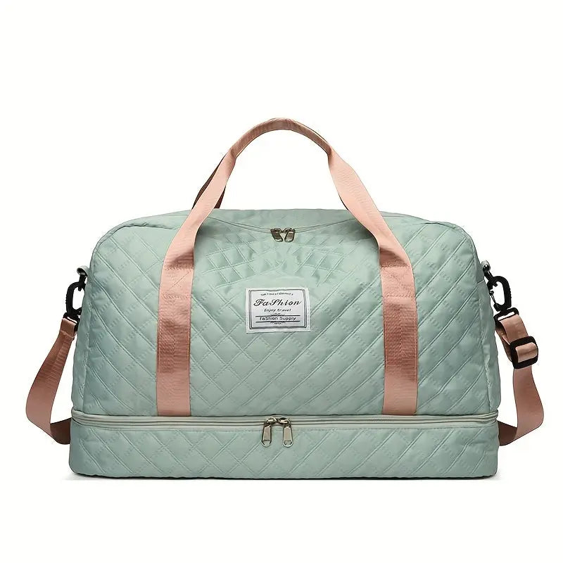 [Luxury Travel Bag] Extra Large Luxury Women's Gym Duffel Travel Bag | Multifunctional with Wet/Dry Separation, Convenient Side Pockets, and Independent Shoe Compartment - Lightweight Maternity Bag Storage Bag for Short Trip Best Products Online