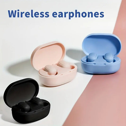 Giceck TWS Wireless Earbuds - Compact In-Ear Mini Headphones with Charging Case, Pink & Blue, Portable Design, Ideal for Sports & Gifts, USB-C, 150mAh Battery, Isolation Mode, Lightweight Plastic Design Best Products Online