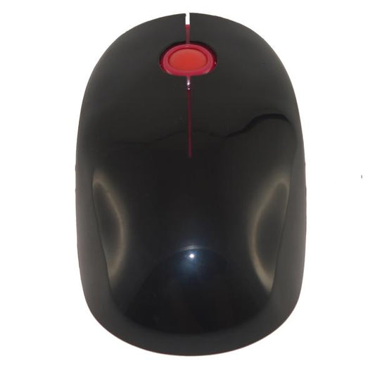 Black and Red 3 Key Ergonomic Wireless Mouse Long