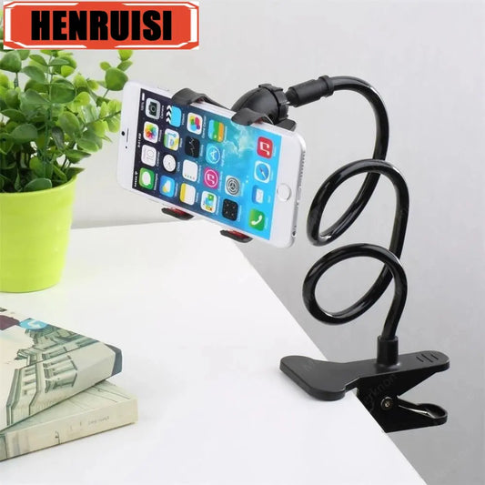 Lazy Bedside DesktopMobile Phone Clamp Bracket Flexible Long Arm Gooseneck Lazy Person Bracket With Handle Overhead Live Bracket Best Products Online
