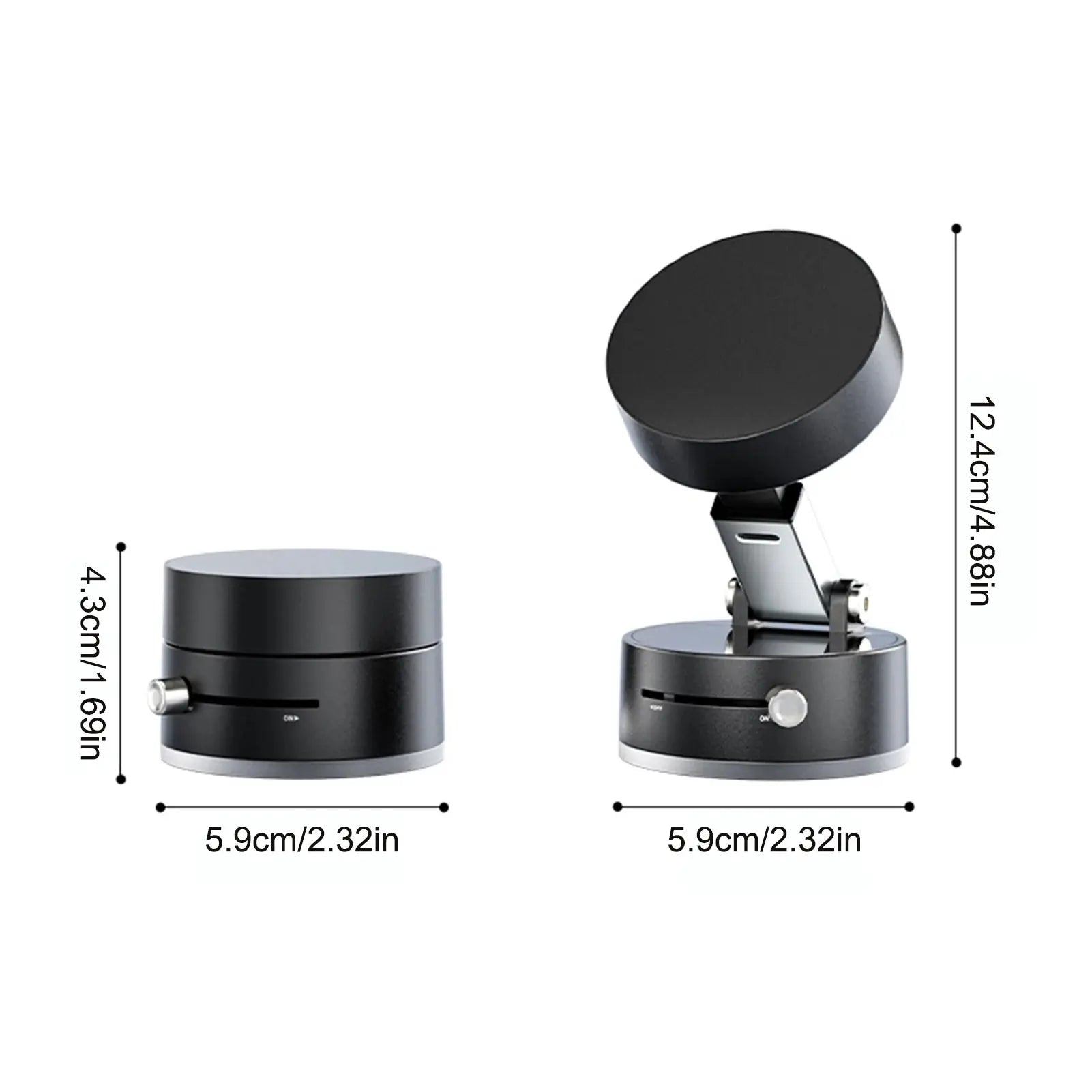 Vacuum Suction Cup Magnetic Car Phone Holder Double-Sided Foldable Magnetic Auto Phone Bracket For Car Interior Accessories Best Products Online