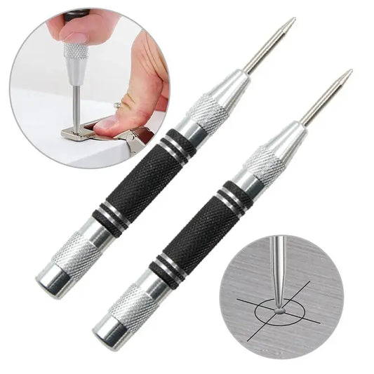 2pc Spring Type Automatic Center Punch Locator Glass Striker Window Breaker Punch Centering Punch Punch Tool Best Products Online